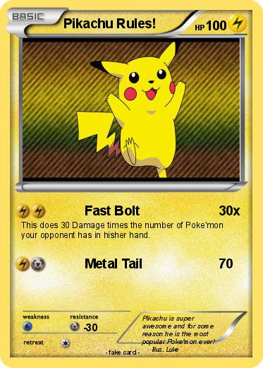Pokemon Pikachu Rules!