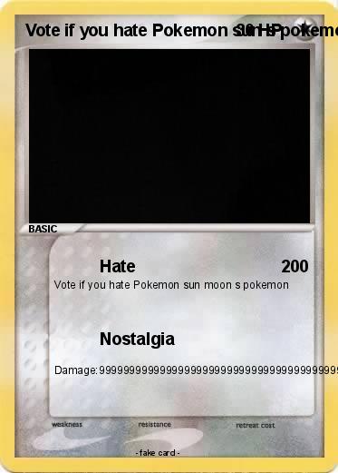 Pokemon Vote if you hate Pokemon sun s pokemon