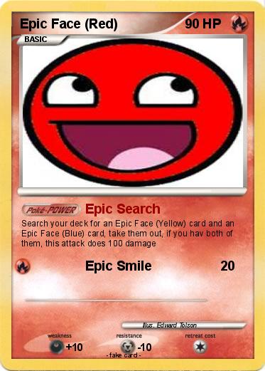 Pokemon Epic Face (Red)