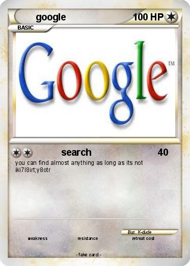 Pokemon google