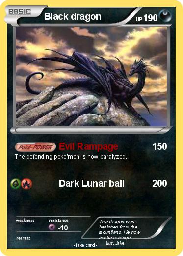 Pokemon Black dragon