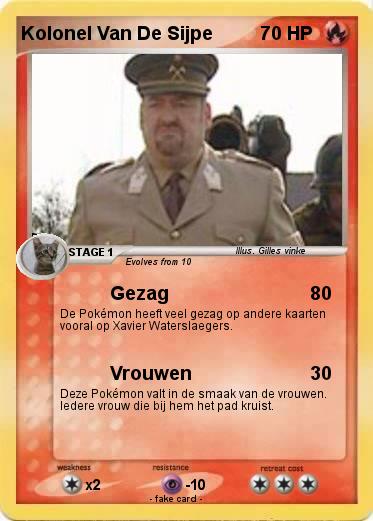Pokemon Kolonel Van De Sijpe