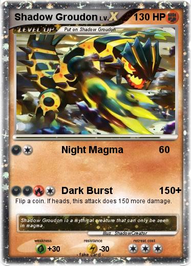 Pokemon Shadow Groudon