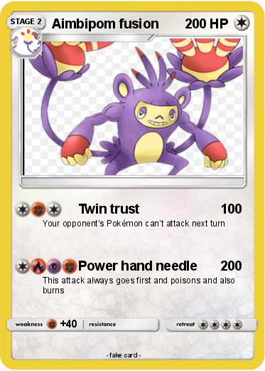 Pokemon Aimbipom fusion