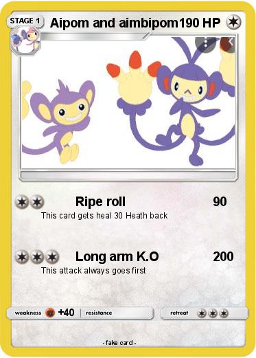 Pokemon Aipom and aimbipom