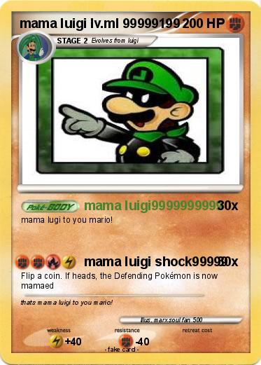 Pokemon mama luigi lv.ml 99999199