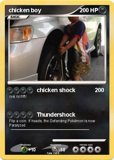 Pokemon chicken boy