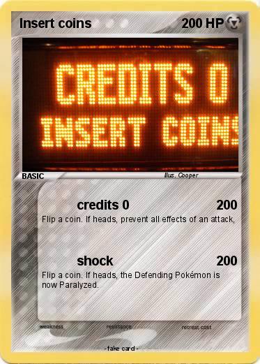Pokemon Insert coins