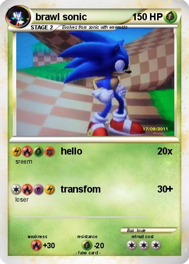 Pokemon brawl sonic