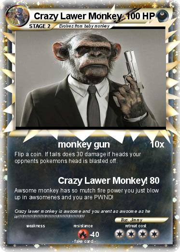Pokemon Crazy Lawer Monkey