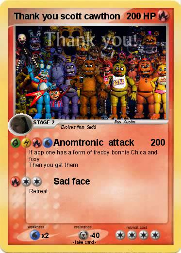 Pokemon Thank you scott cawthon