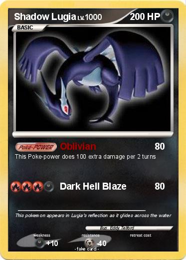 Pokemon Shadow Lugia