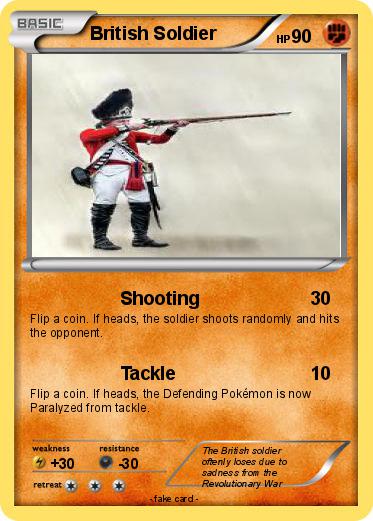 Pokemon British Soldier