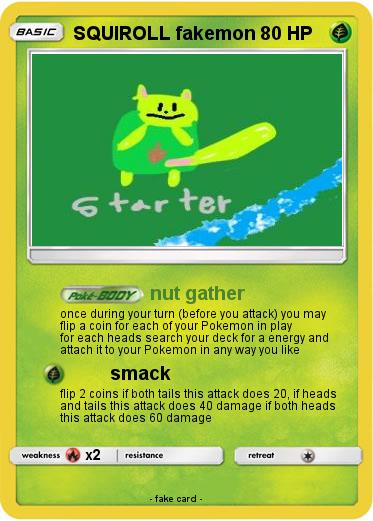 Pokemon SQUIROLL fakemon