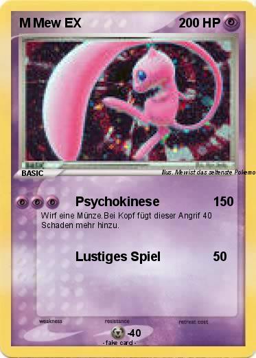 Pokemon M Mew EX