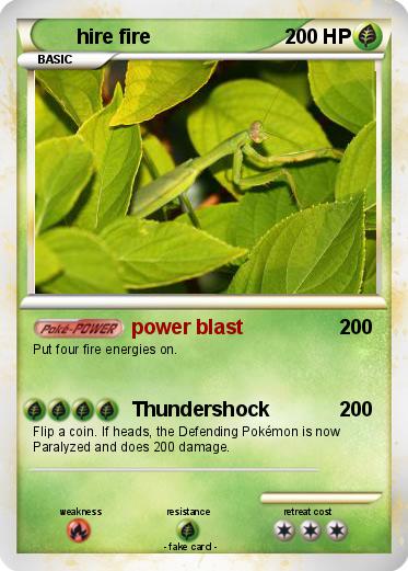 Pokemon hire fire
