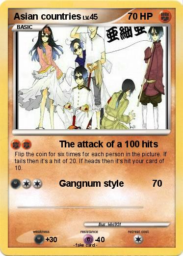 Pokemon Asian countries