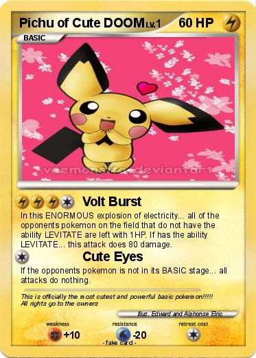 Pokemon Pichu of Cute DOOM