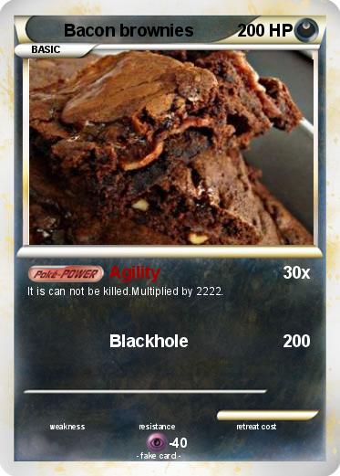 Pokemon Bacon brownies