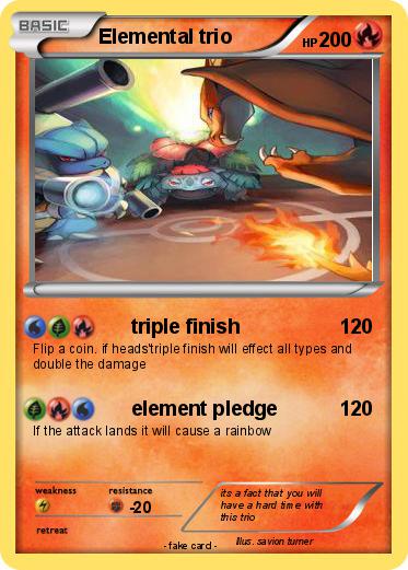 Pokemon Elemental trio