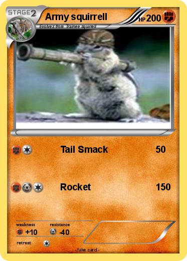 Pokemon Army squirrell