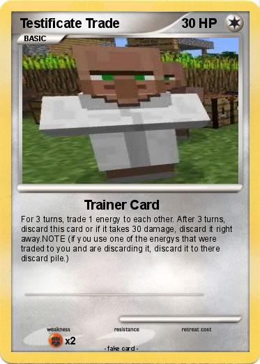 Pokemon Testificate Trade