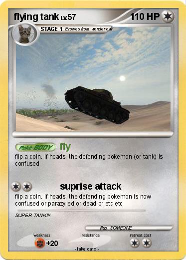 Pokemon flying tank
