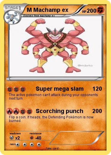 Pokemon M Machamp ex