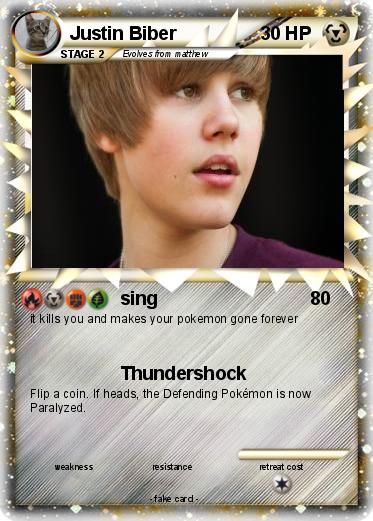 Pokemon Justin Biber