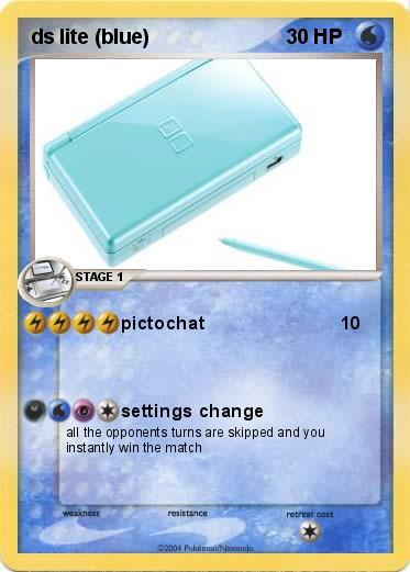 Pokemon ds lite (blue)