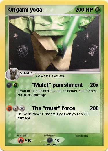 Pokemon Origami yoda