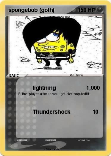 Pokemon spongebob (goth)
