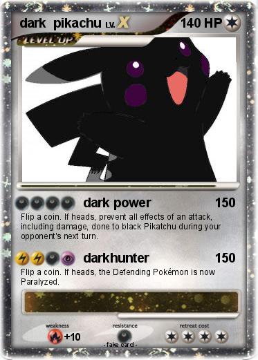 Pokemon dark  pikachu