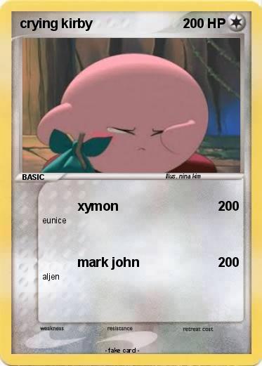 Pokemon crying kirby