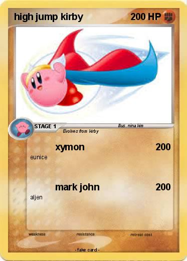 Pokemon high jump kirby