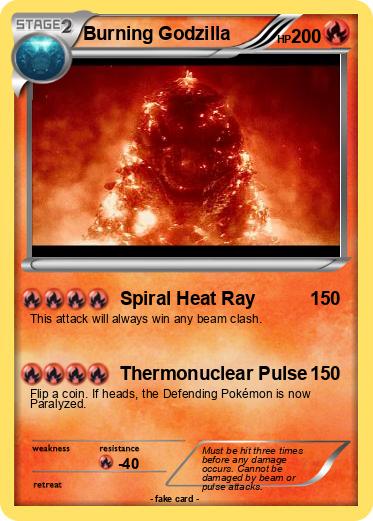 Pokemon Burning Godzilla