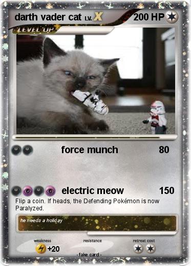 Pokemon darth vader cat