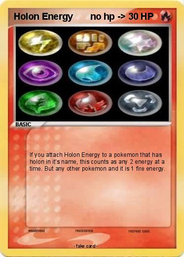 Pokemon Holon Energy       no hp ->