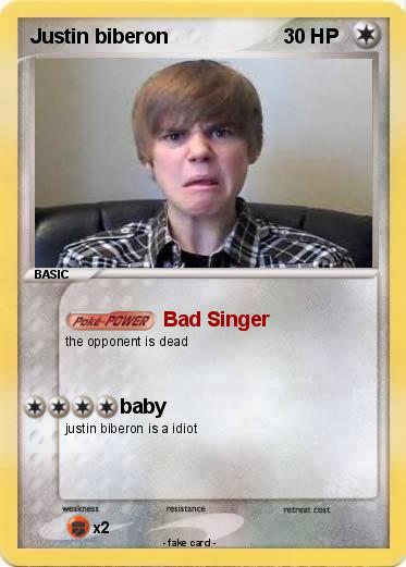 Pokemon Justin biberon