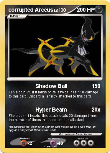 Pokemon corrupted Arceus