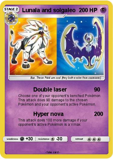 Pokemon Lunala and solgaleo