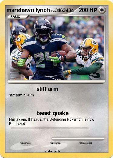 Pokemon marshawn lynch