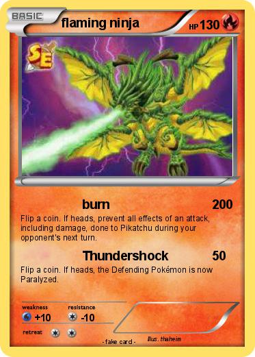 Pokemon flaming ninja