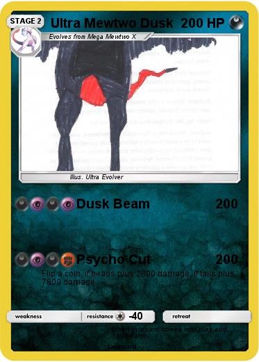 Pokemon Ultra Mewtwo Dusk