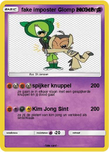 Pokemon fake imposter Glomp en Scorpi