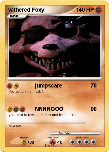 Pokemon withered Foxy