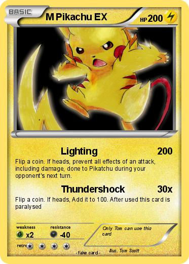 Pokemon M Pikachu EX