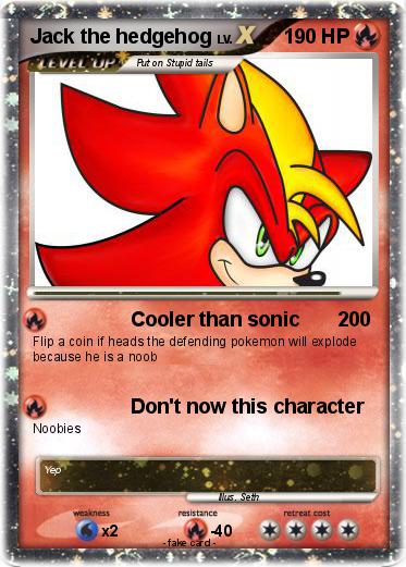 Pokemon Jack the hedgehog