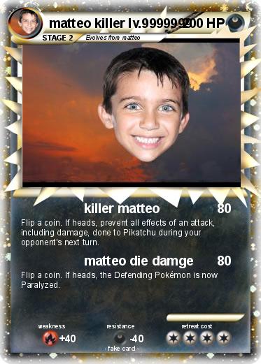 Pokemon matteo killer lv.9999999
