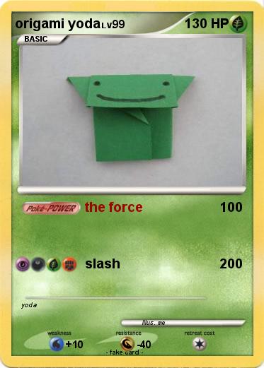 Pokemon origami yoda